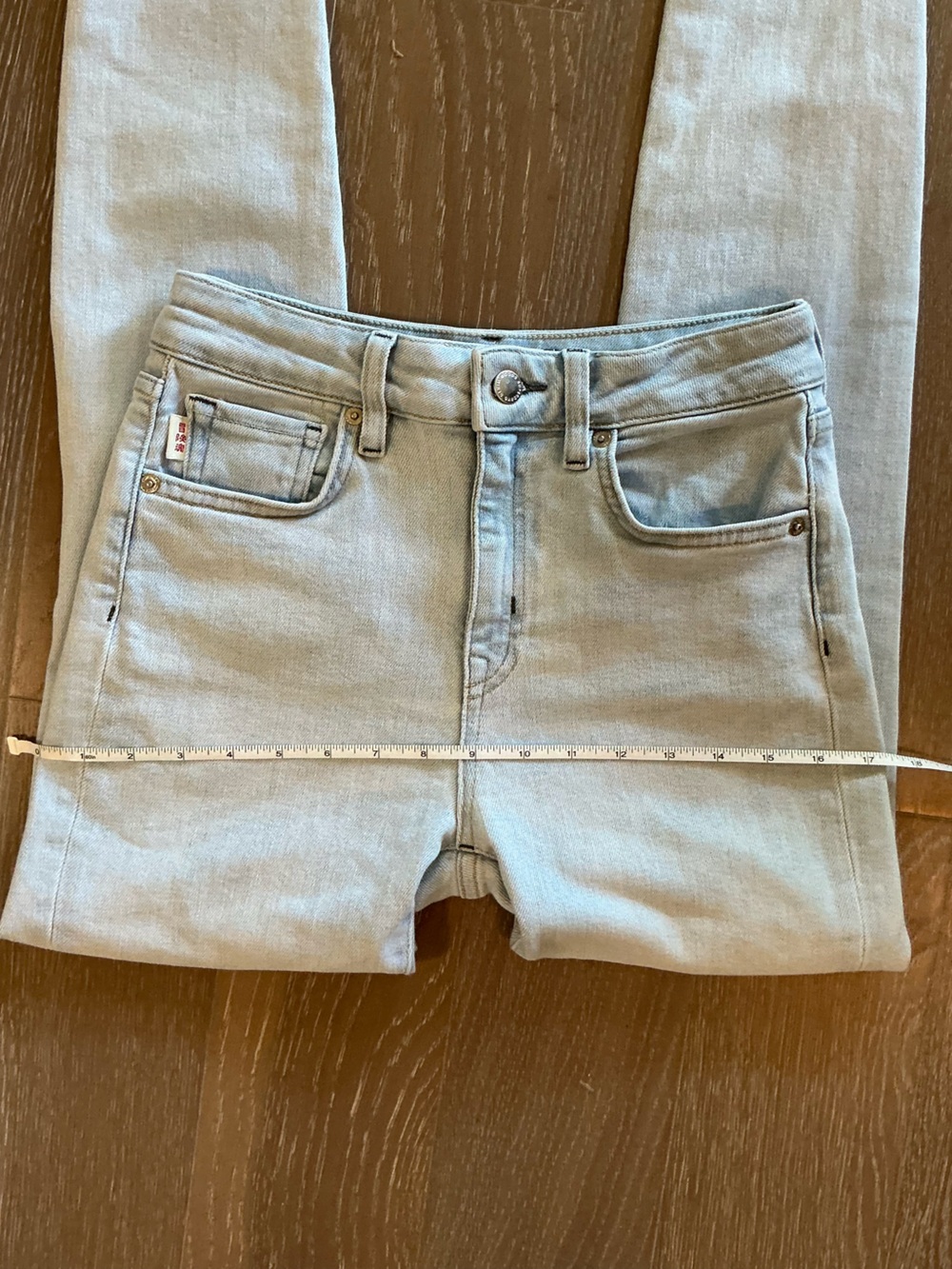 Superdry Light Blue Skinny High-Rise Ripped Knee Jeans Size 27 - Picture 13 of 14